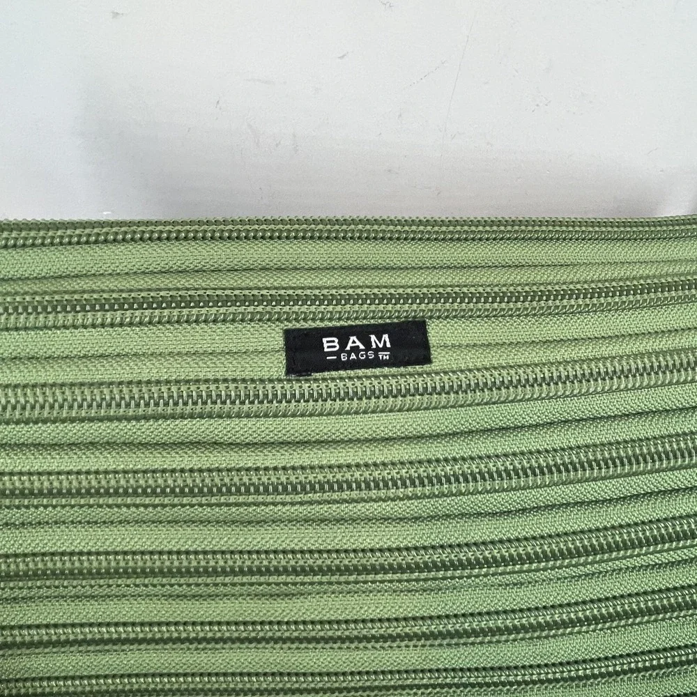 BAM Zipper Backpack Messenger Bag Continuous Shoulder Purse Tote Vtg Grunge Y2K